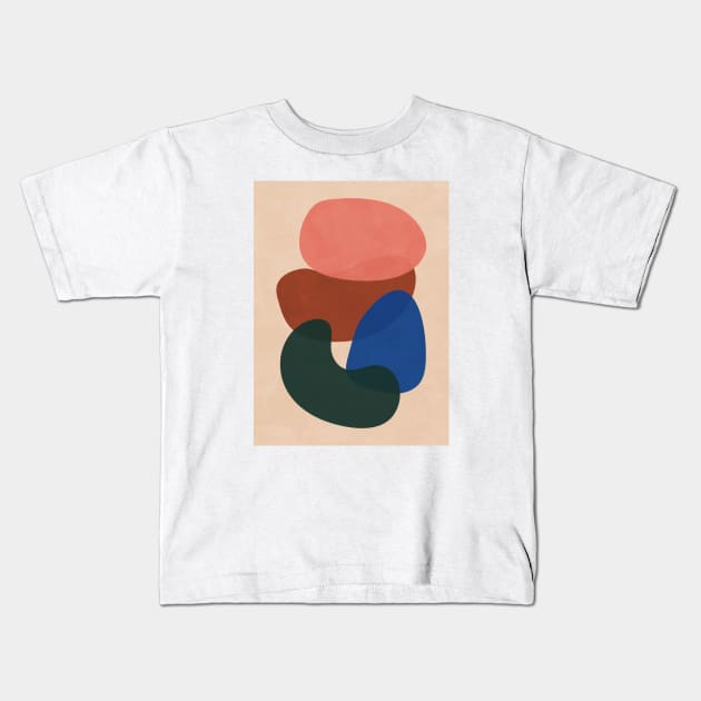 Abstract Shapes Nordic 2 Kids T-Shirt by Colorable